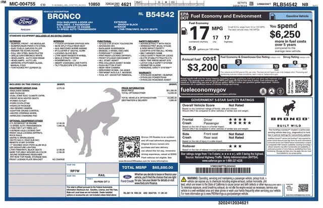 Used 2024 Black Ford Badlands image 13
