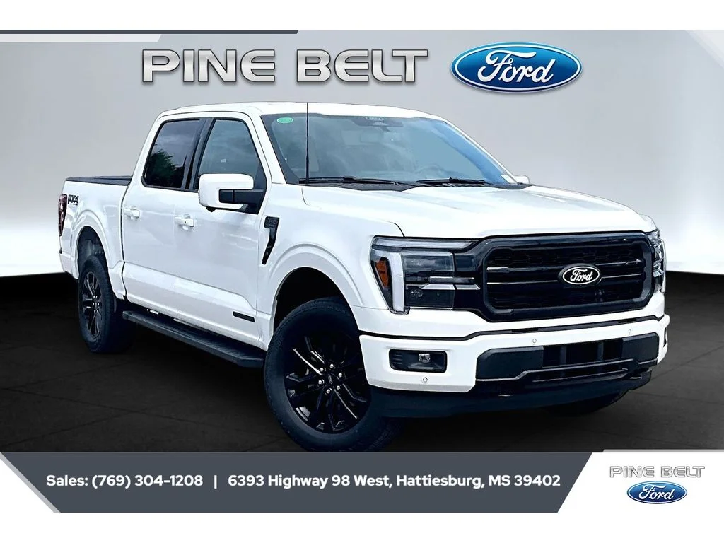 New 2026 Star White Metallic Tri-Coat Ford Lariat® image 1