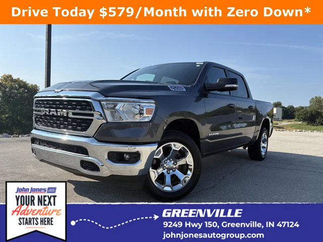 Pre-Owned 2022 Ram 1500 Big Horn Four Wheel Drive Crew Cab