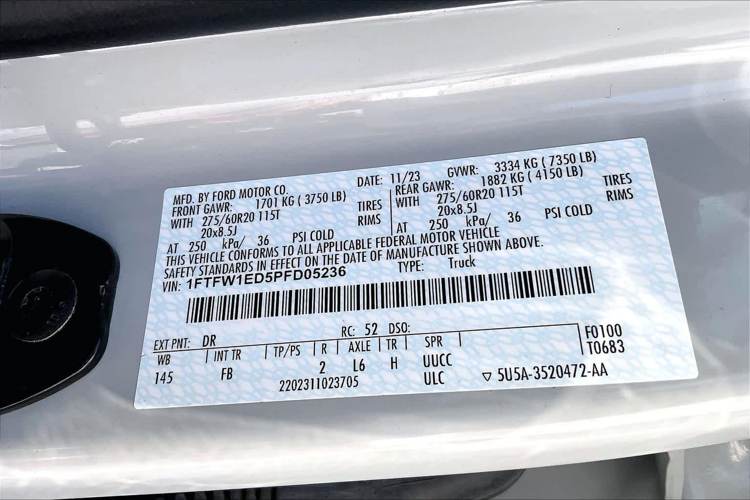Used 2023 Avalanche Gray Ford XLT image 65