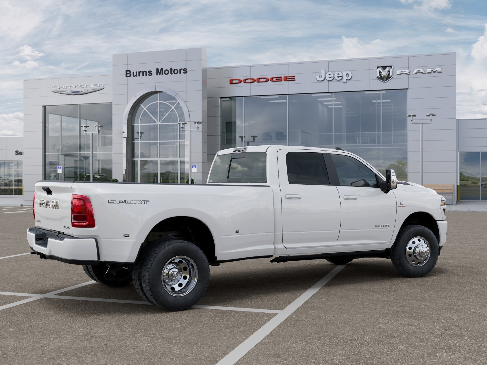 New 2027 Bright White Clear-Coat Exterior Paint RAM Laramie Dually image 4