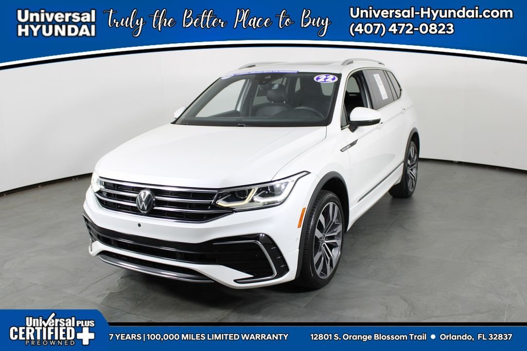 Used 2022 White Volkswagen 2.0T SEL R-Line image 1