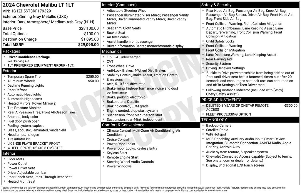 Used 2024 Gray Chevrolet LT image 6