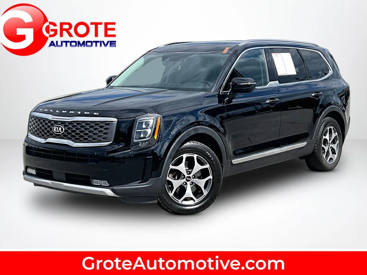Used 2020 Black Kia EX image 1