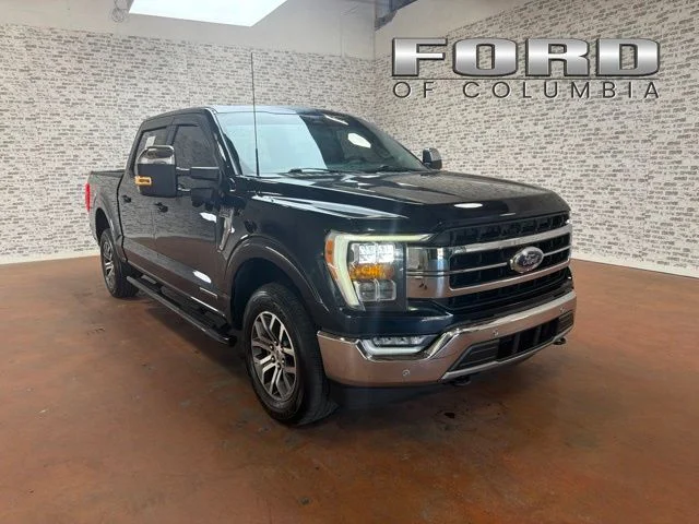 Used 2021 Blue Ford Lariat image 1