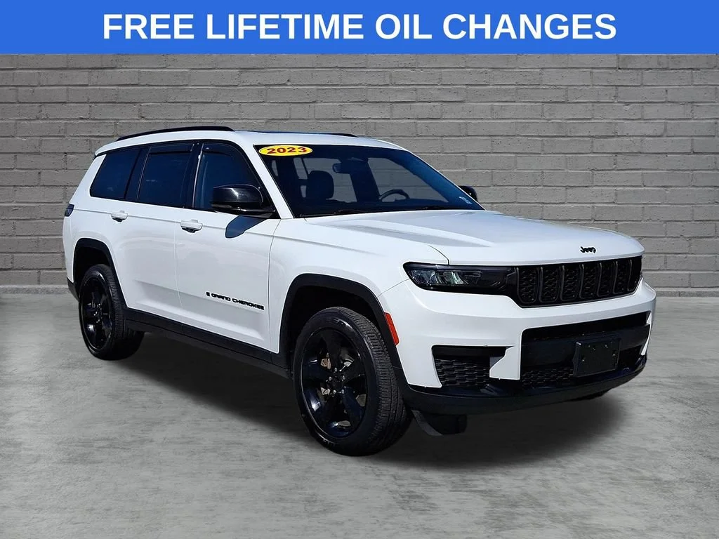 Used 2023 Bright White Clearcoat Jeep Altitude image 1