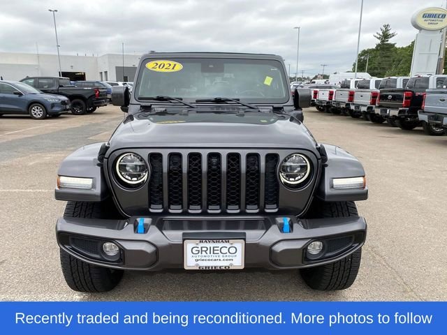 Used 2021 Gray Jeep Unlimited Sahara 4xe image 12