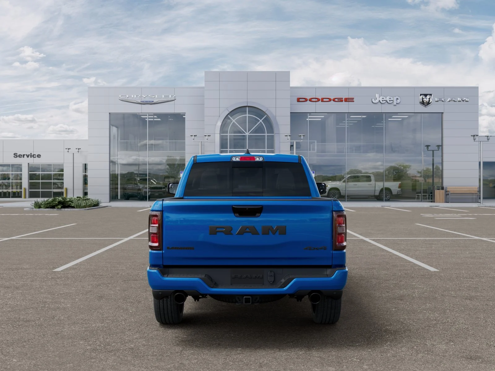 New 2026 Hydro Blue Pearl-Coat Exterior Paint RAM Laramie image 42