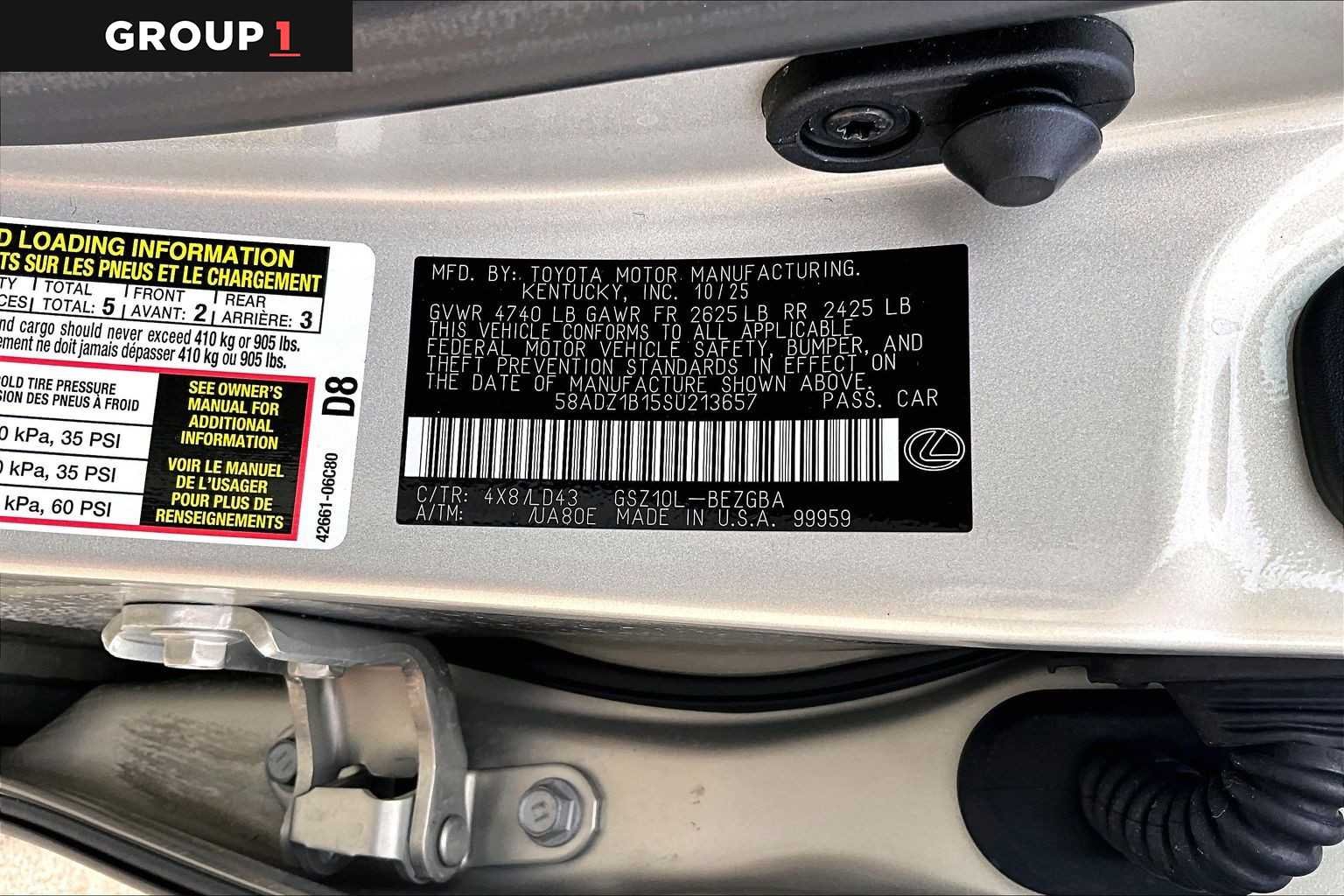 Used 2025 Moonbeam Beige Metallic Lexus  image 34
