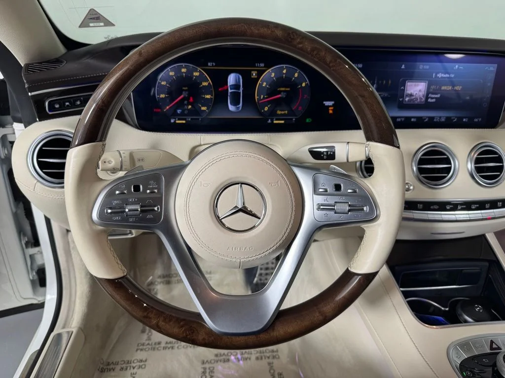Used 2019 designo Diamond White Metallic Mercedes-Benz S 560 image 20