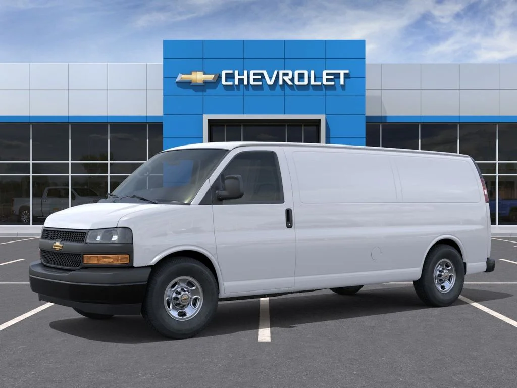 New 2026 White Chevrolet Work Van image 2