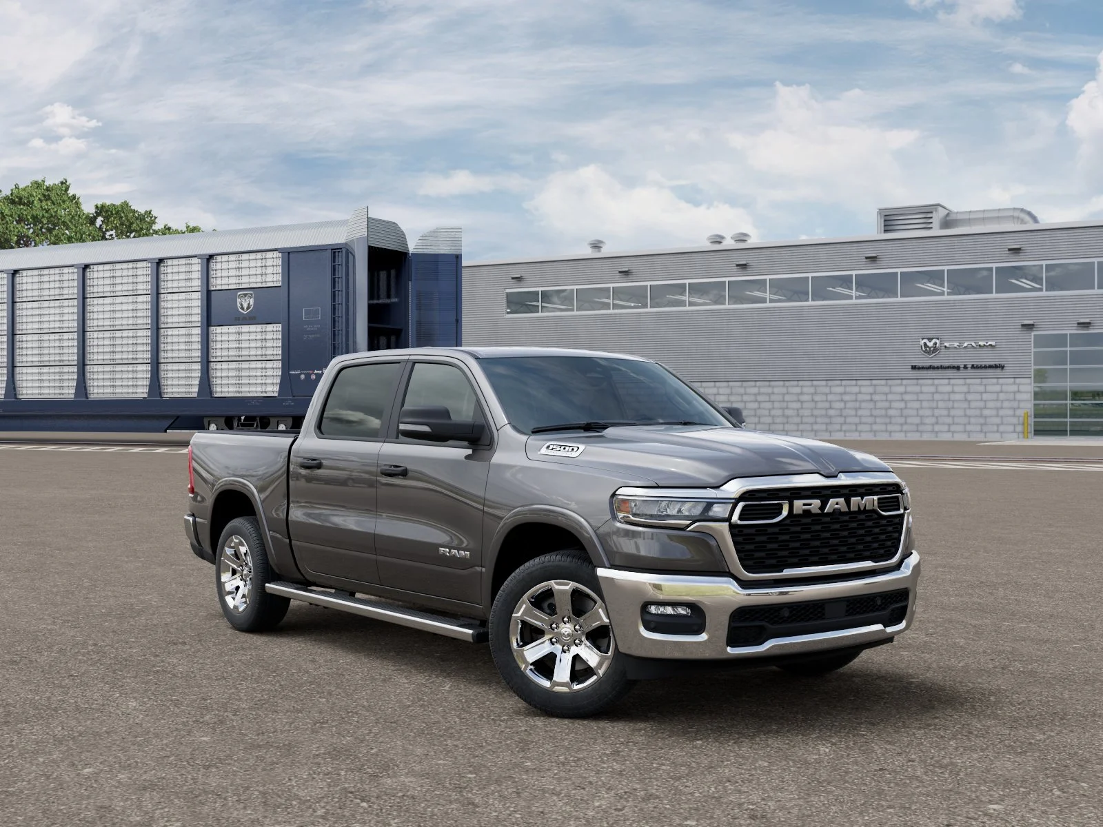 New 2027 Granite Crystal Metallic Clear-Coat Exterior Paint RAM Big Horn/Lone Star image 3