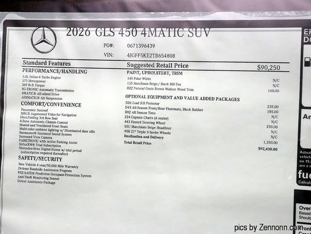 New 2026 Polar White Mercedes-Benz GLS 450 image 60