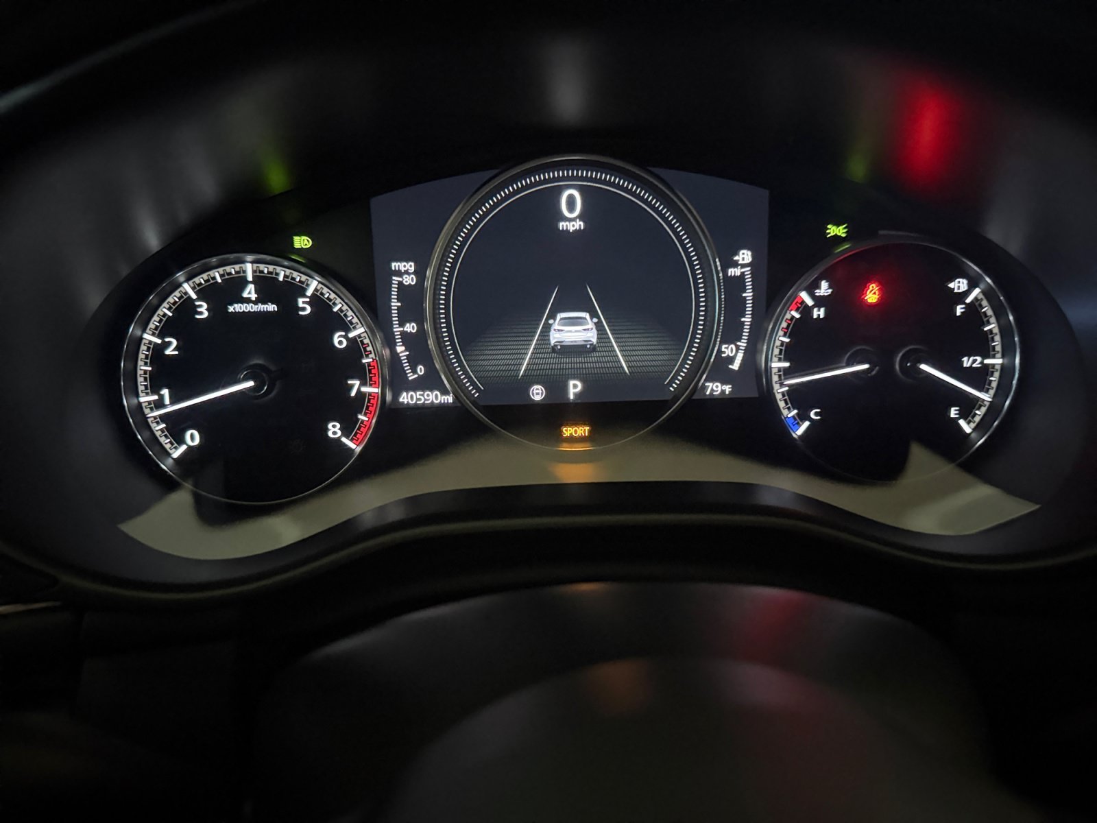 Used 2022 Polymetal Gray Metallic Mazda Carbon Edition image 16