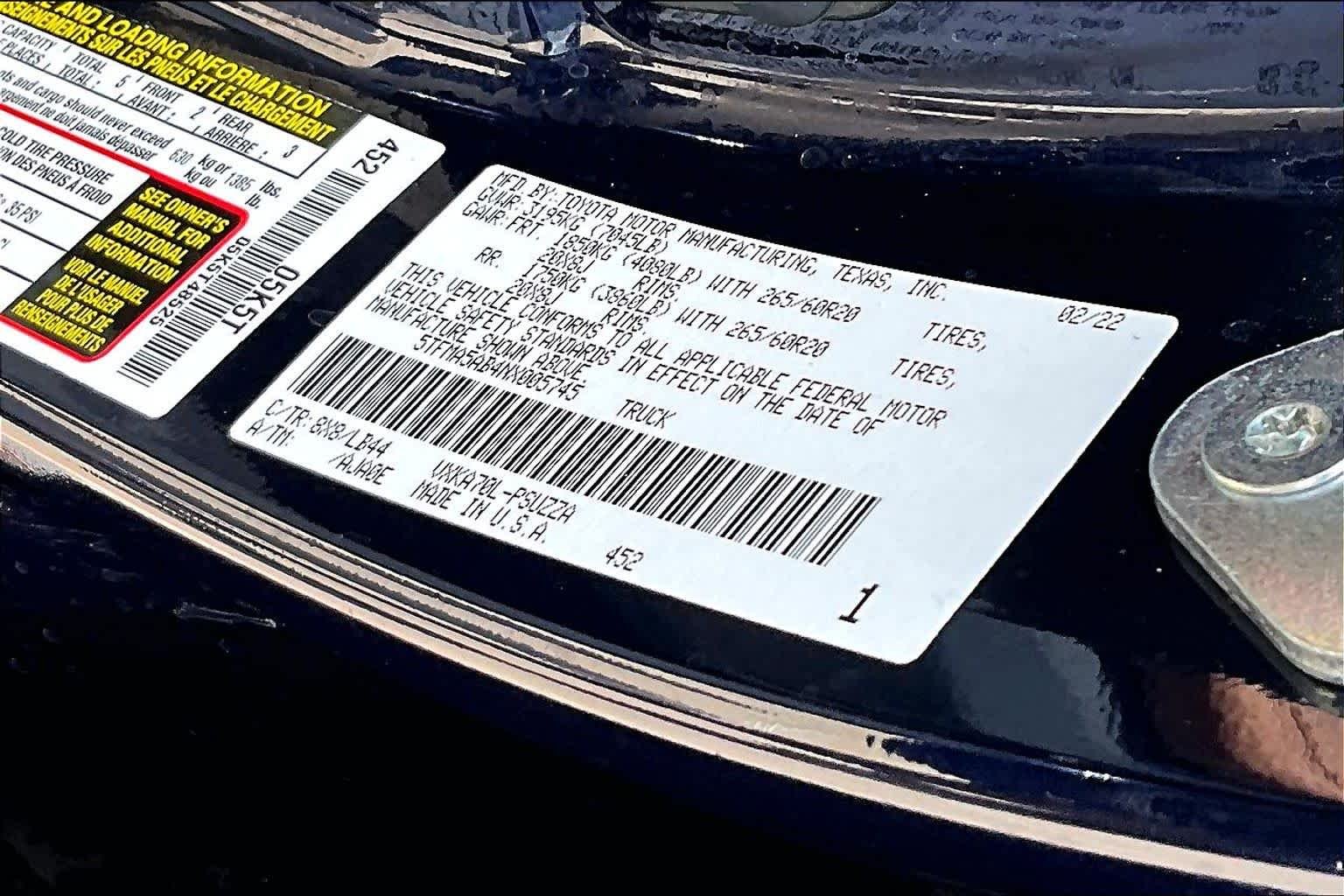 Used 2022 Blueprint Toyota 1794 Edition image 34