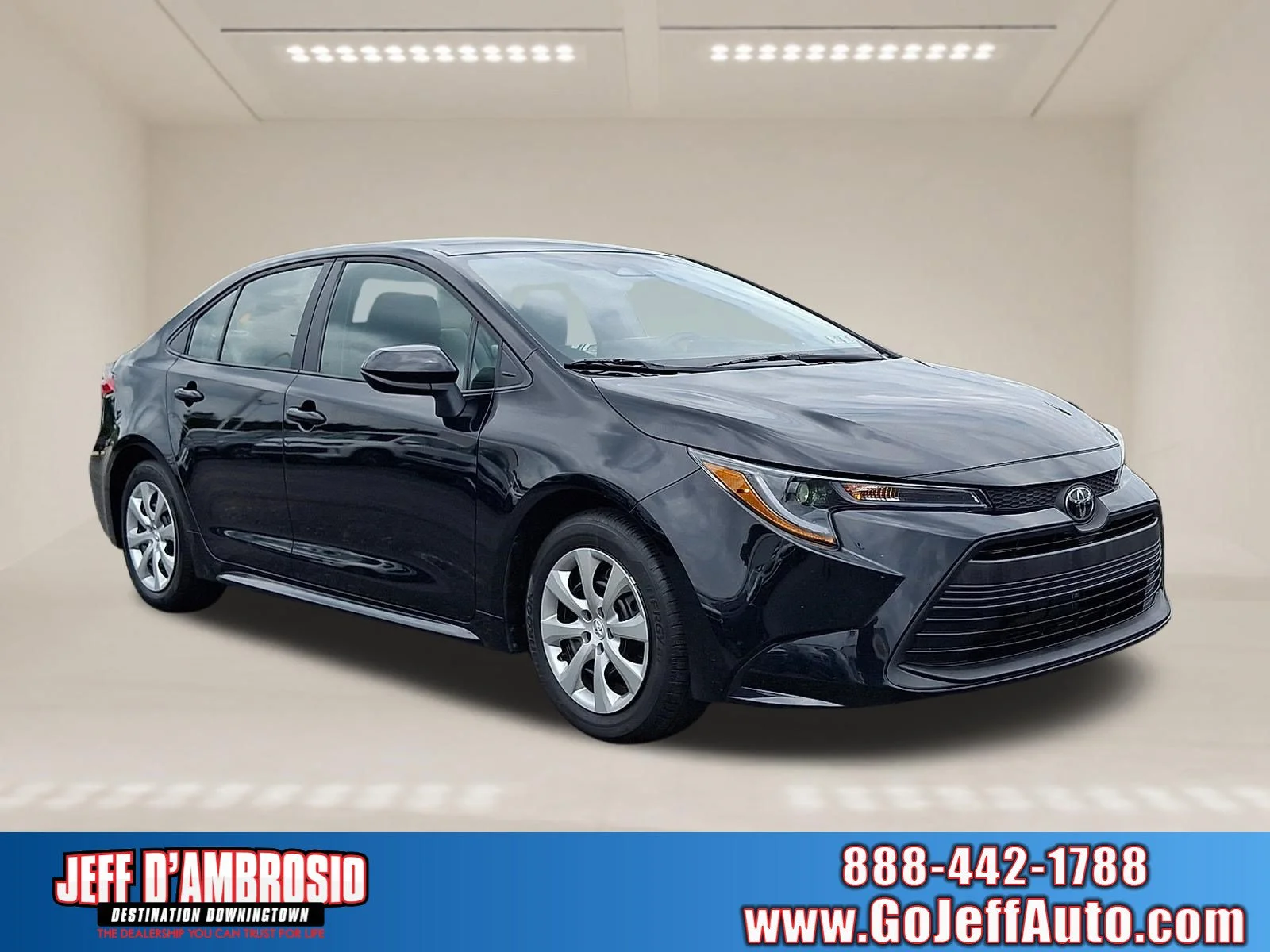 Used 2025 Midnight Black Metallic   218 Toyota LE image 1