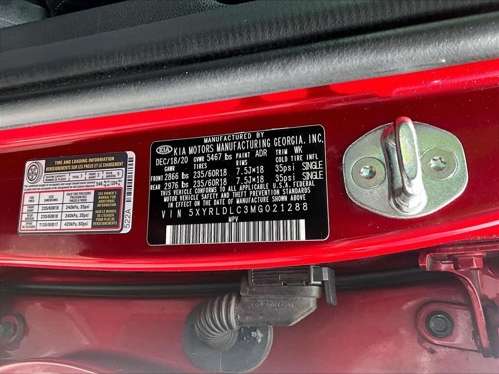 Used 2021 Passion Red Tintcoat Kia S image 33