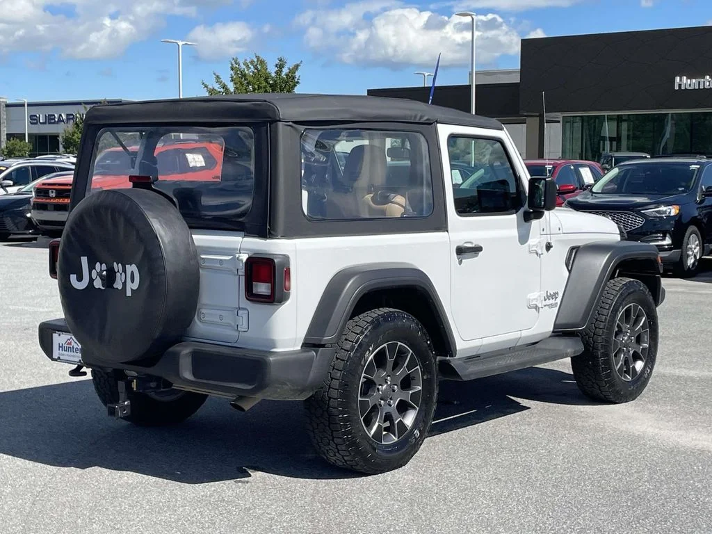 Used 2021 Bright White Clearcoat Jeep Sport image 30