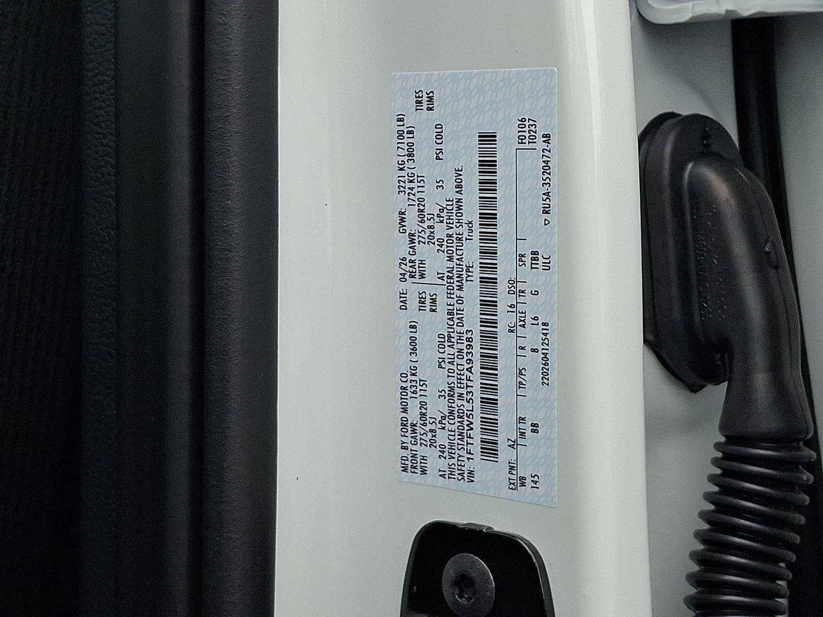 New 2026 Star White Metallic Tri-Coat Ford Lariat® image 18