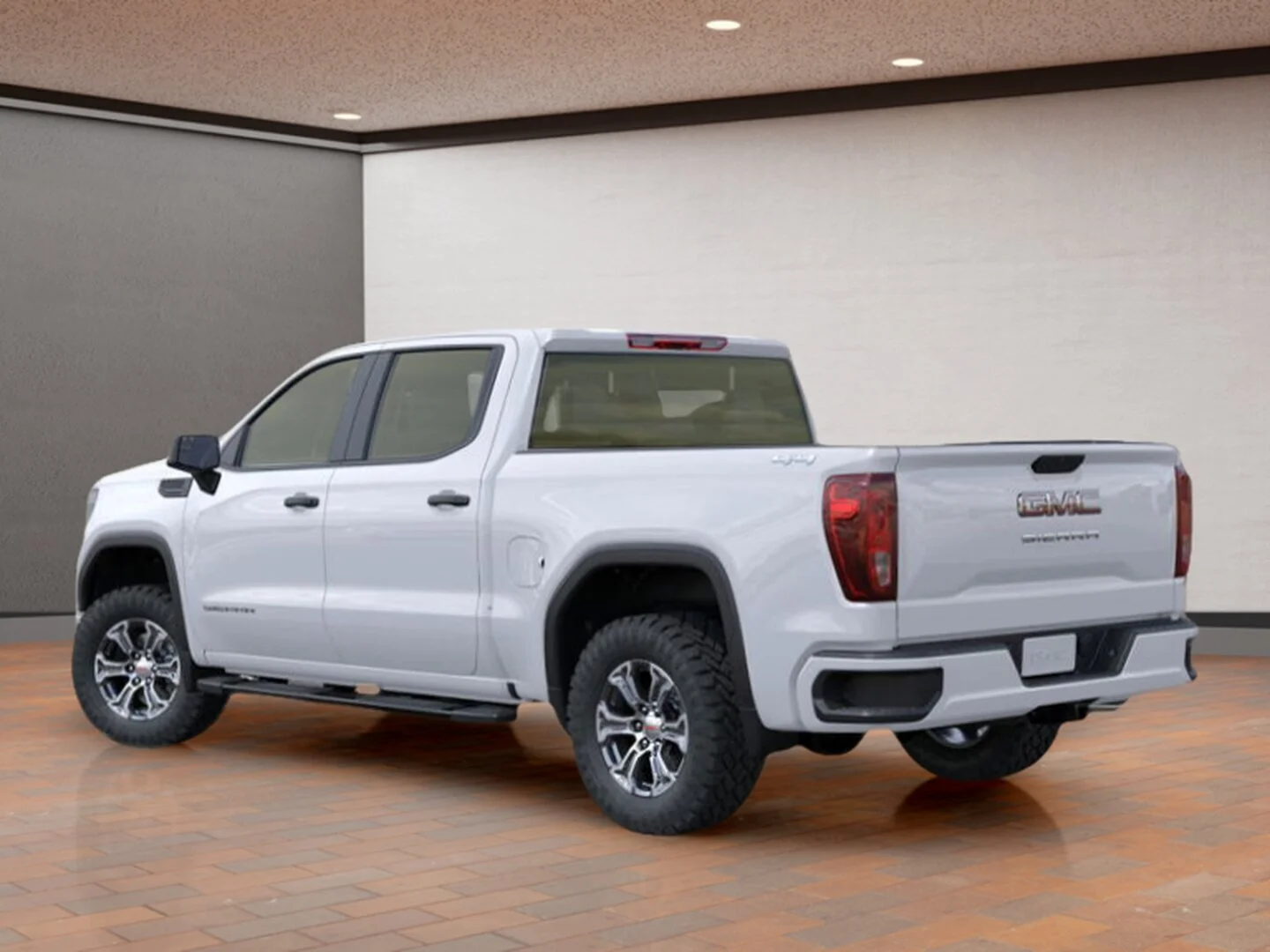 New 2026 White GMC Crew Cab Short Box 4-Wheel Drive Pro image 3