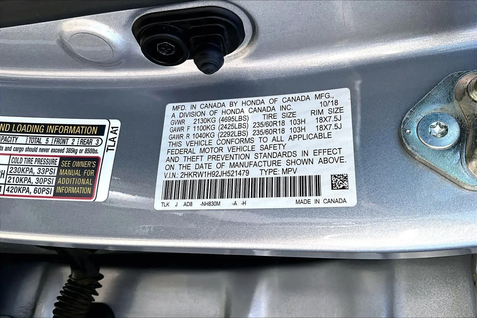 Used 2018 Lunar Silver Metallic Honda Touring image 35