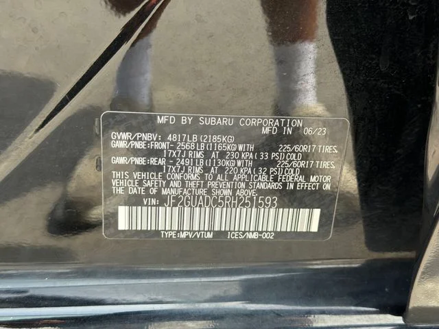 Certified Used 2024 Black Subaru Premium image 30