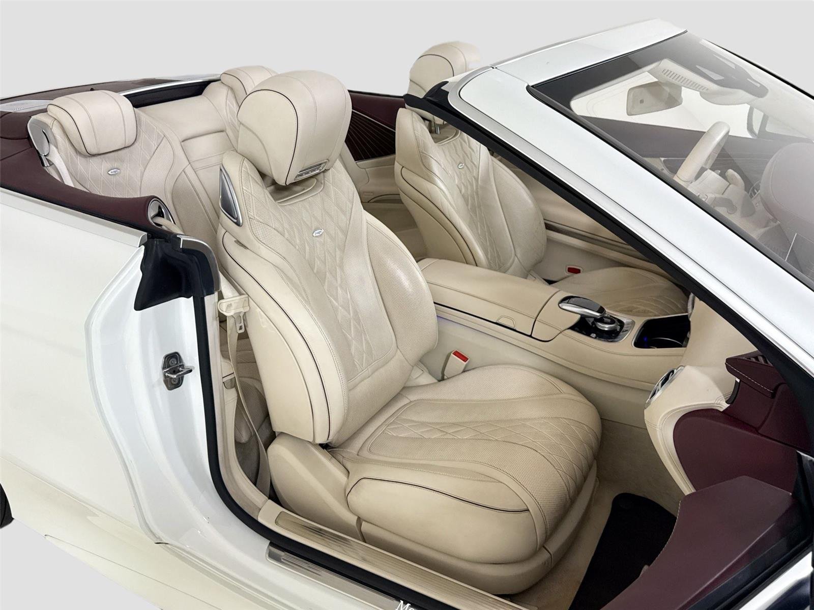 Used 2019 designo Cashmere White Magno (Matte Finish) Mercedes-Benz S 560 Cabriolet | AMG® Line | Premium Pkg | Driver Assist Pkg image 28