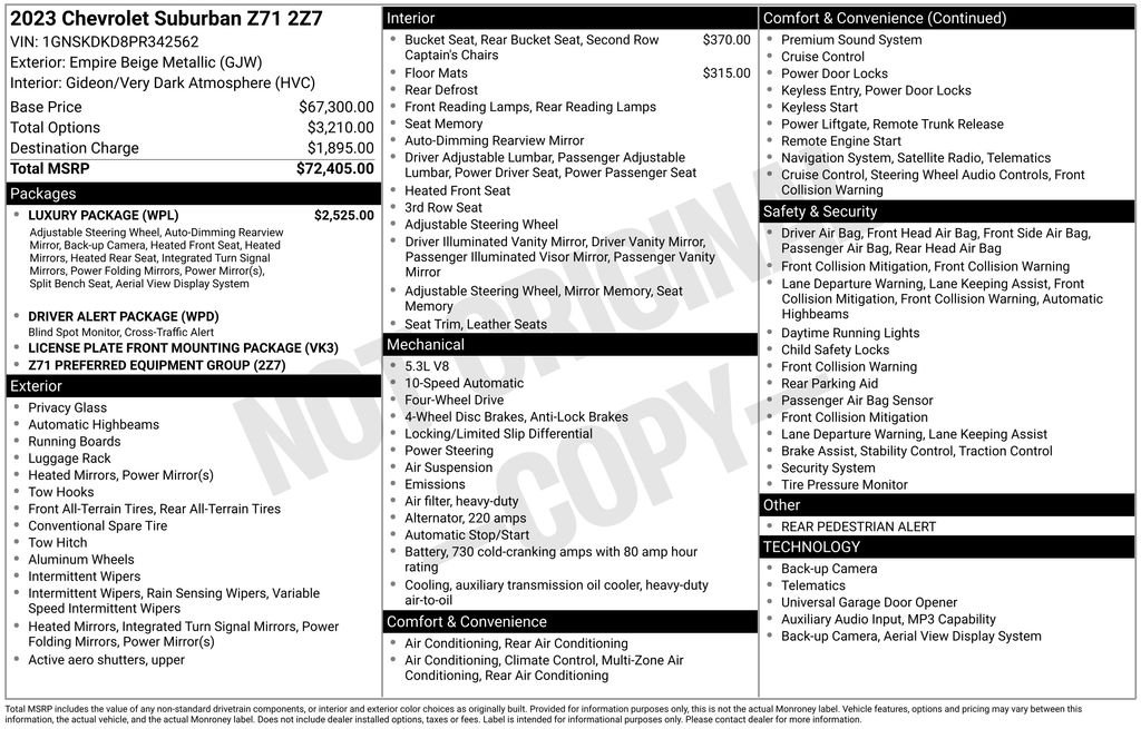 Used 2023 Beige Chevrolet Z71 image 11
