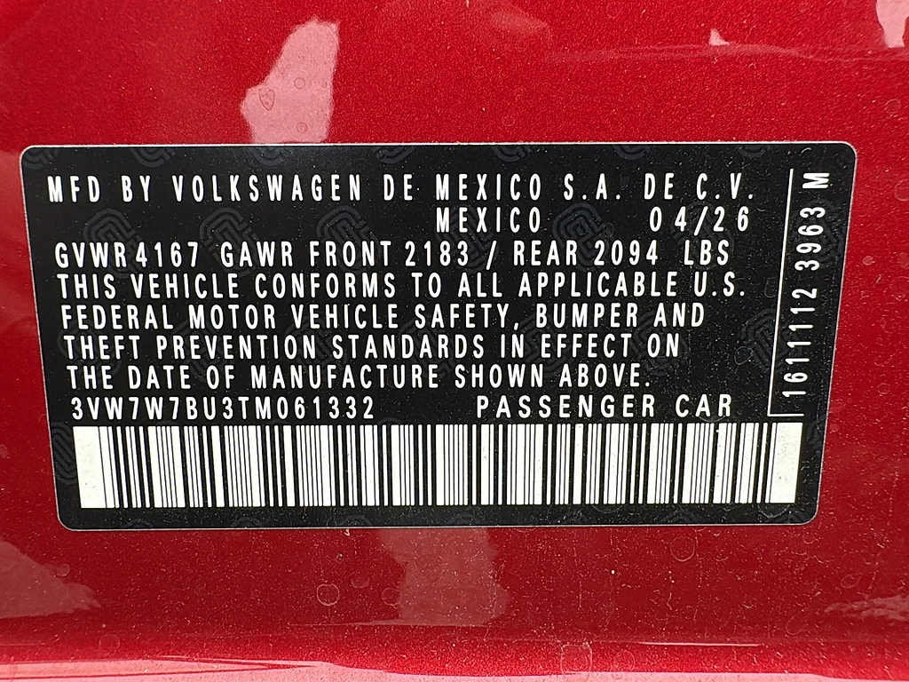 New 2026 Kings Red Metallic Volkswagen SE Auto image 31