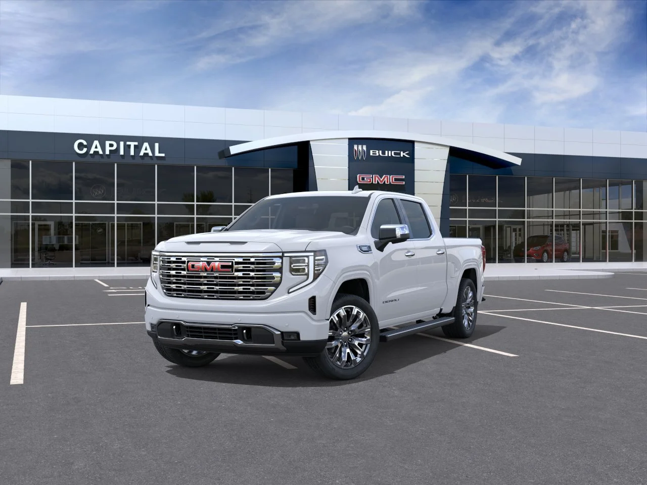 New 2026 GLACIER WHITE TRICOAT GMC Denali image 8