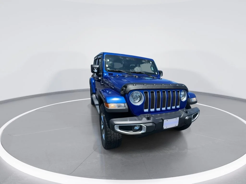 Used 2019 Blue Jeep Unlimited Sahara image 2