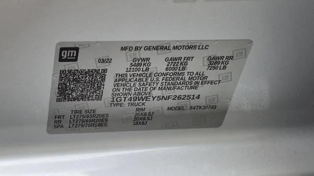 Used 2022 White Frost Tricoat GMC Denali image 32