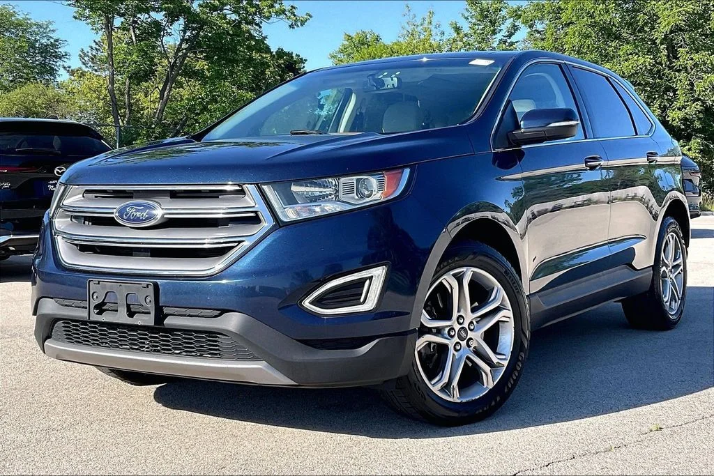 Used 2017 Blue Ford Titanium image 11
