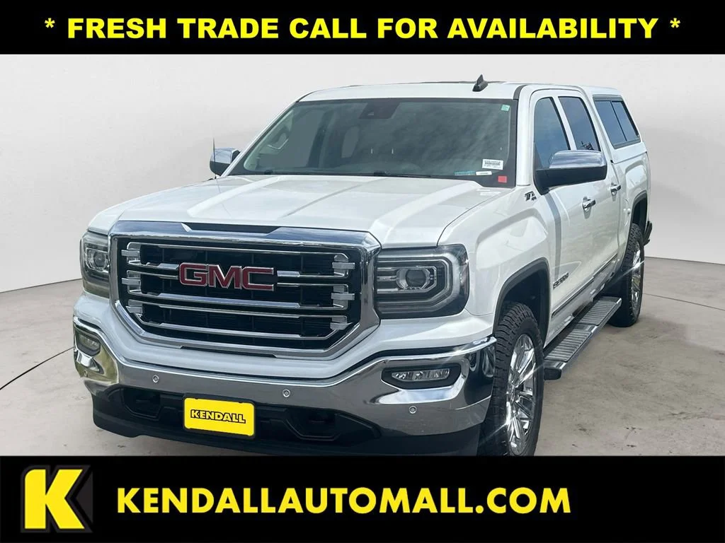 Used 2018 WHITE FROST TRICOAT GMC SLT image 1