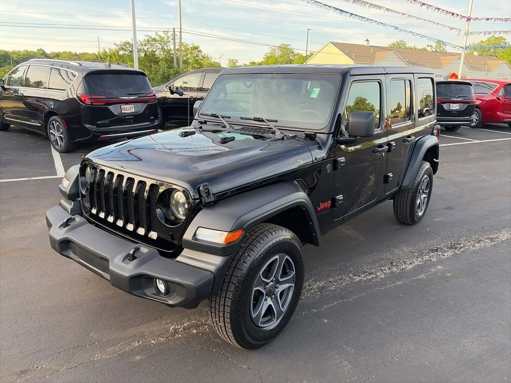 Certified Used 2022 Black Jeep Unlimited Sport S image 2