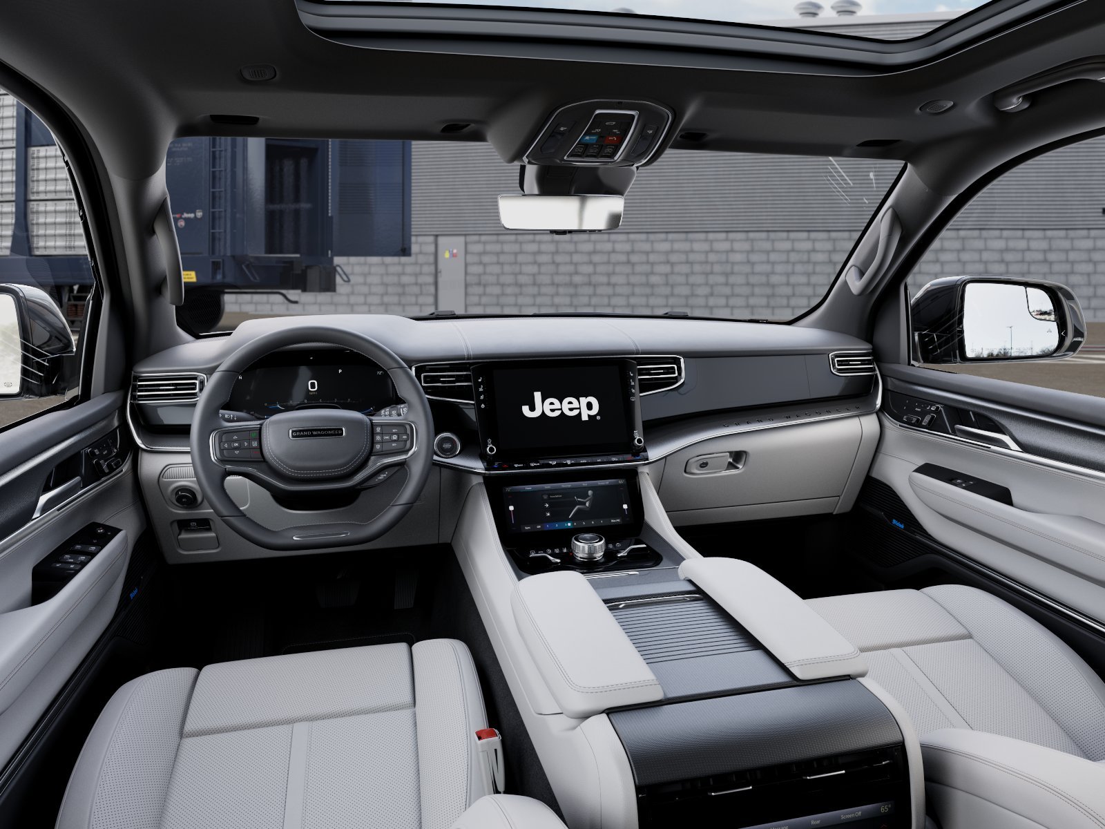 New 2026 Bright White Clear-Coat Exterior Paint Jeep Summit Obsidian image 8