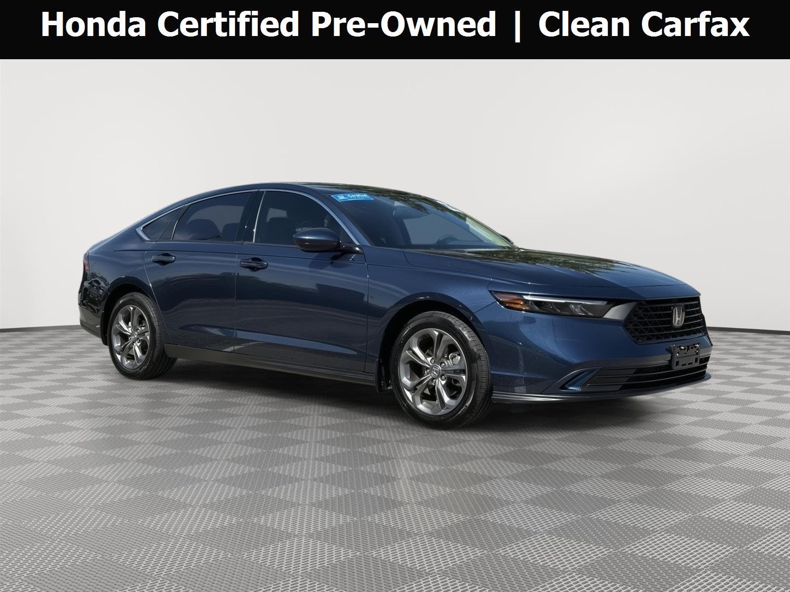 Certified Used 2023 Canyon River Blue Metallic Honda EX image 1