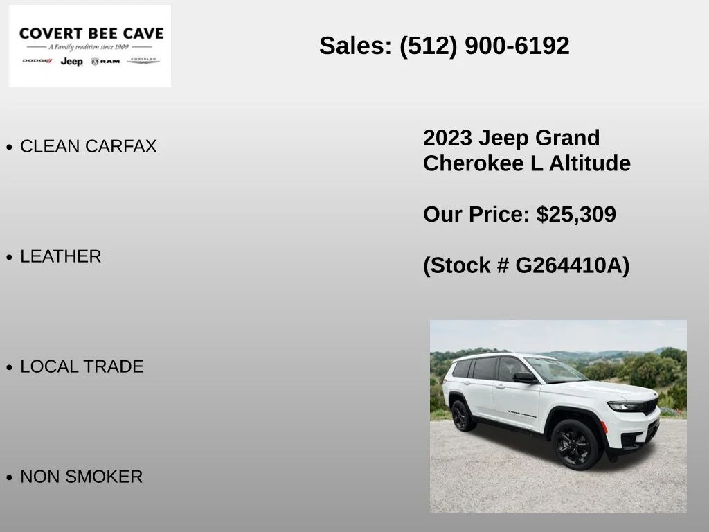 Used 2023 White Jeep Altitude image 6