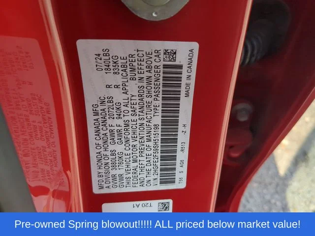 Used 2025 Red Honda Sport image 44