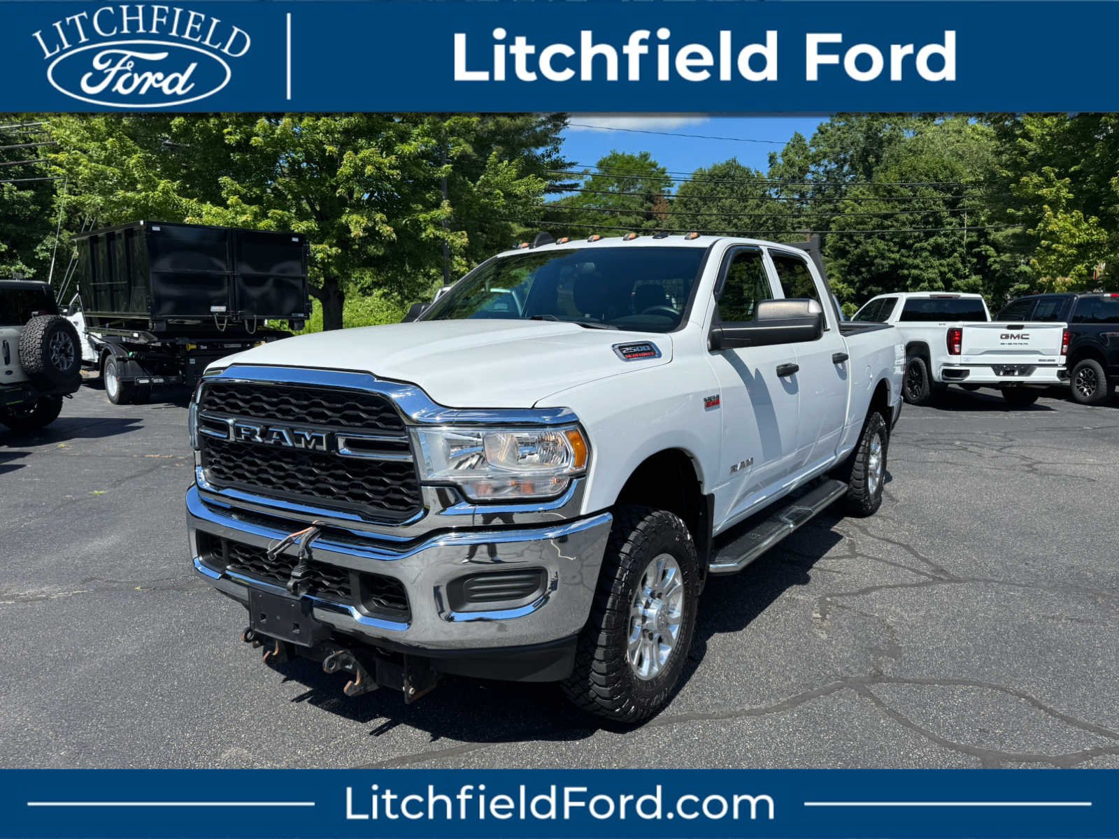Used 2021 Bright White Clearcoat Ram Tradesman image 1