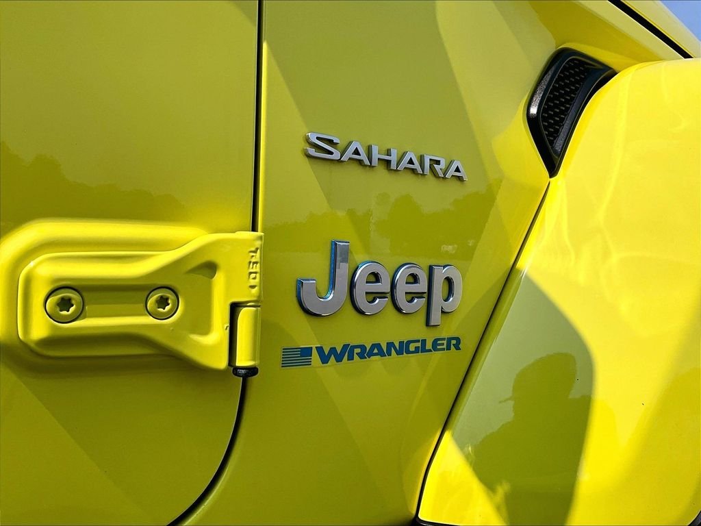 Used 2023 Yellow Jeep Sahara 4xe image 29