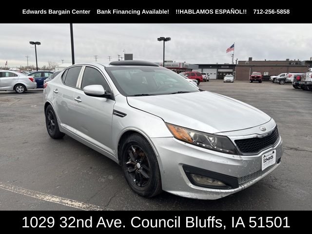 Used 2013 Kia Optima LX with VIN KNAGM4A72D5374525 for sale in Council Bluffs, IA