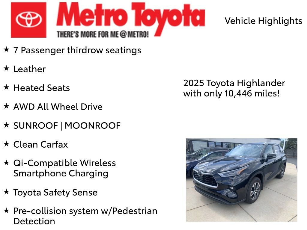 Used 2025 Black Toyota XLE image 8
