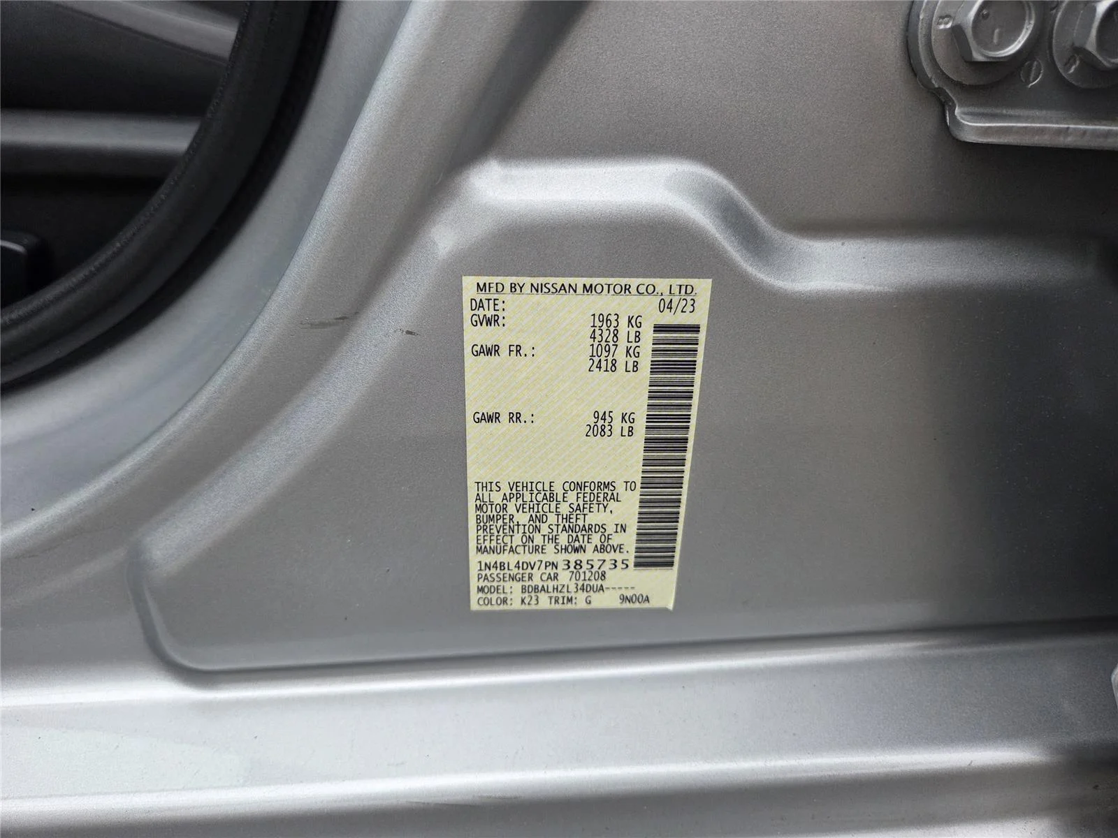 Used 2023 Brilliant Silver Metallic Nissan 2.5 SV image 25