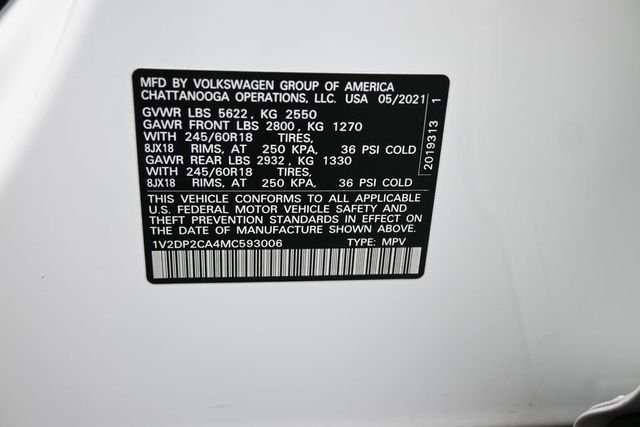 Used 2021 White Volkswagen 2.0T SE image 20