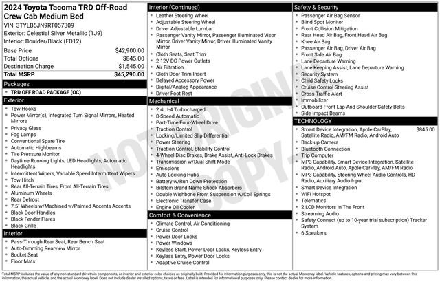 Used 2024 Silver Toyota TRD Off-Road image 12