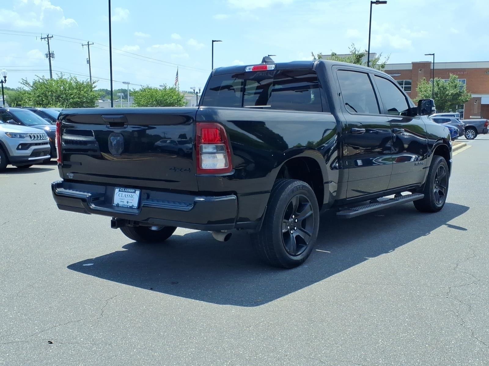 Used 2022 Diamond Black Crystal Pearlcoat Ram Big Horn image 2
