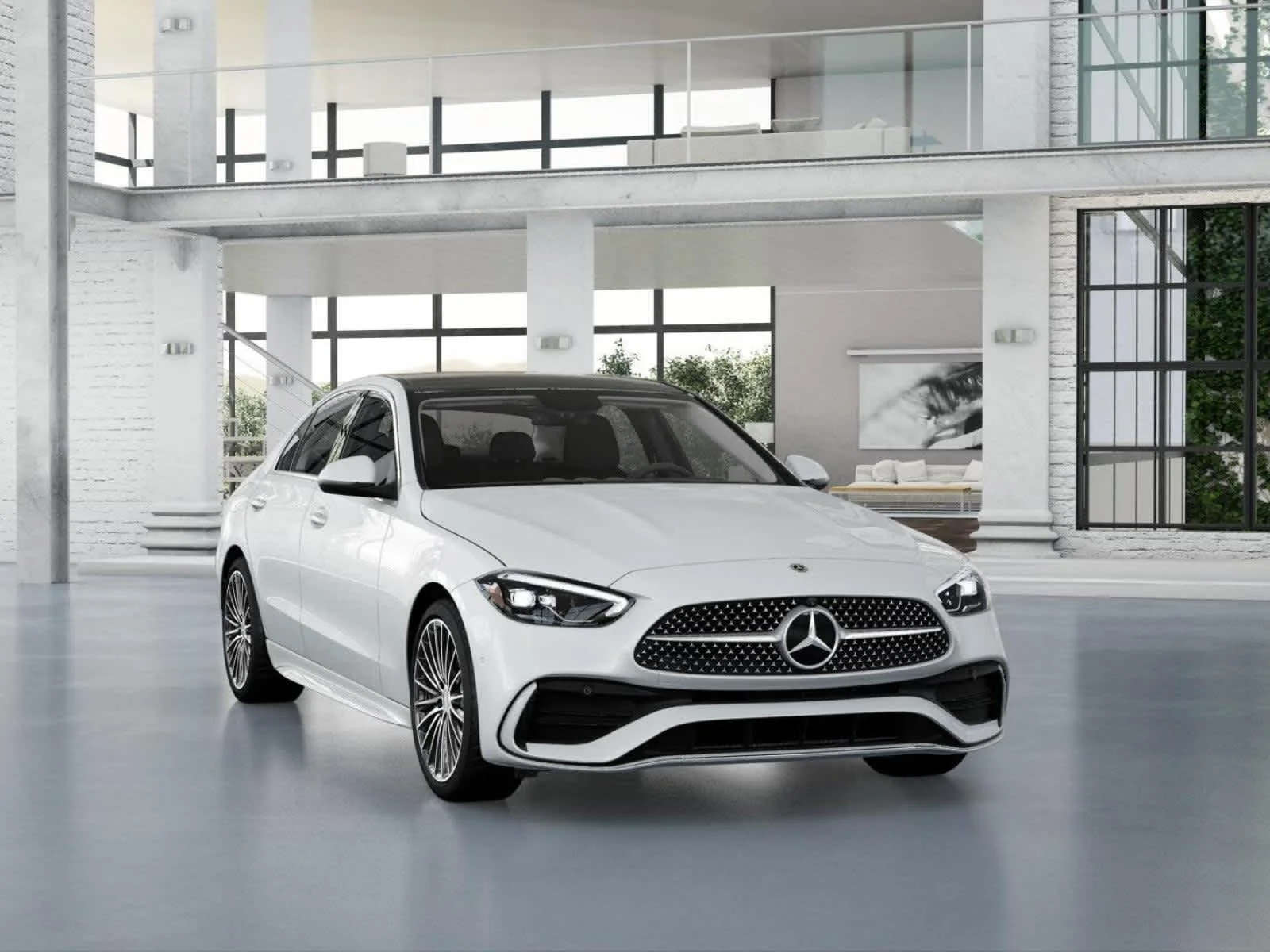 New 2026 MANUFAKTUR Moonlight White Metallic Mercedes-Benz C 300 image 8