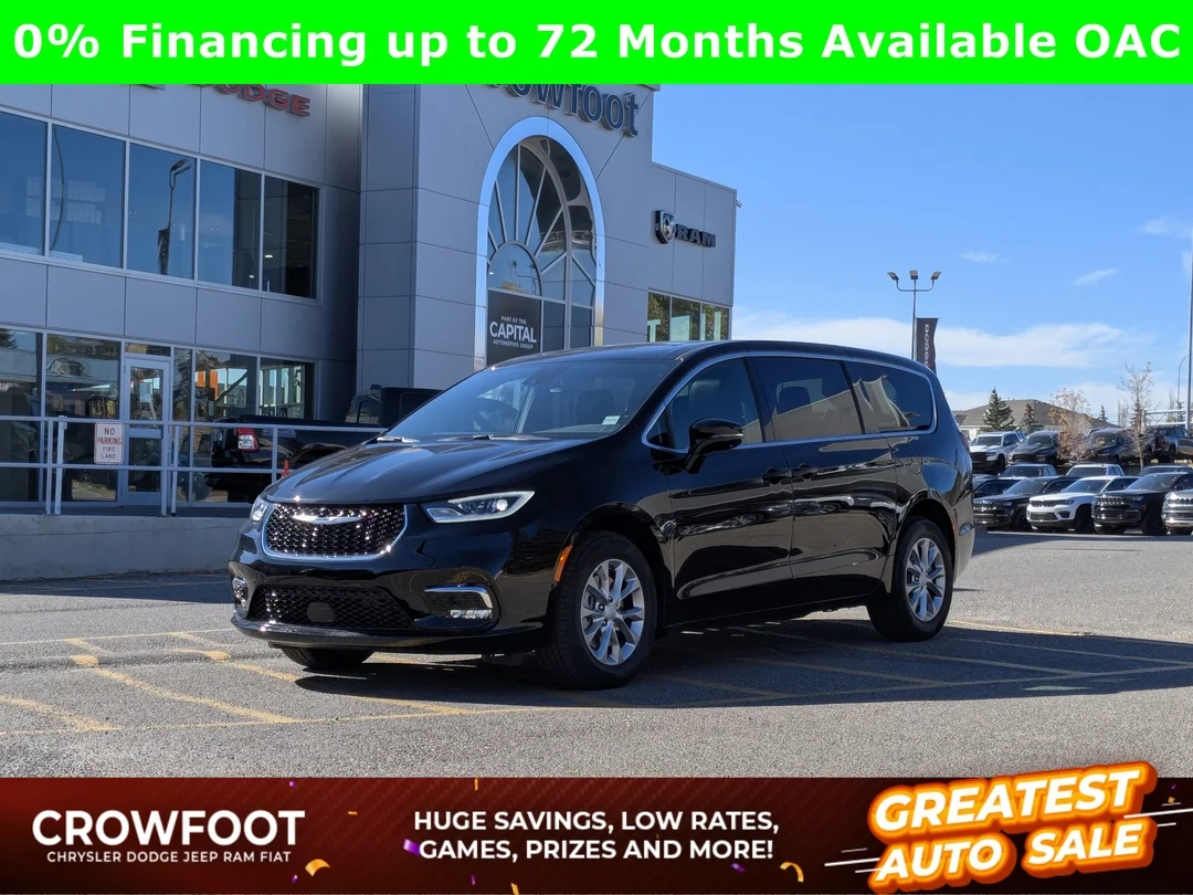 New 2026 Black Chrysler Select - - AWD - Rear DVD - 360 Degree Camera - Power Sliding Doors & More! image 1