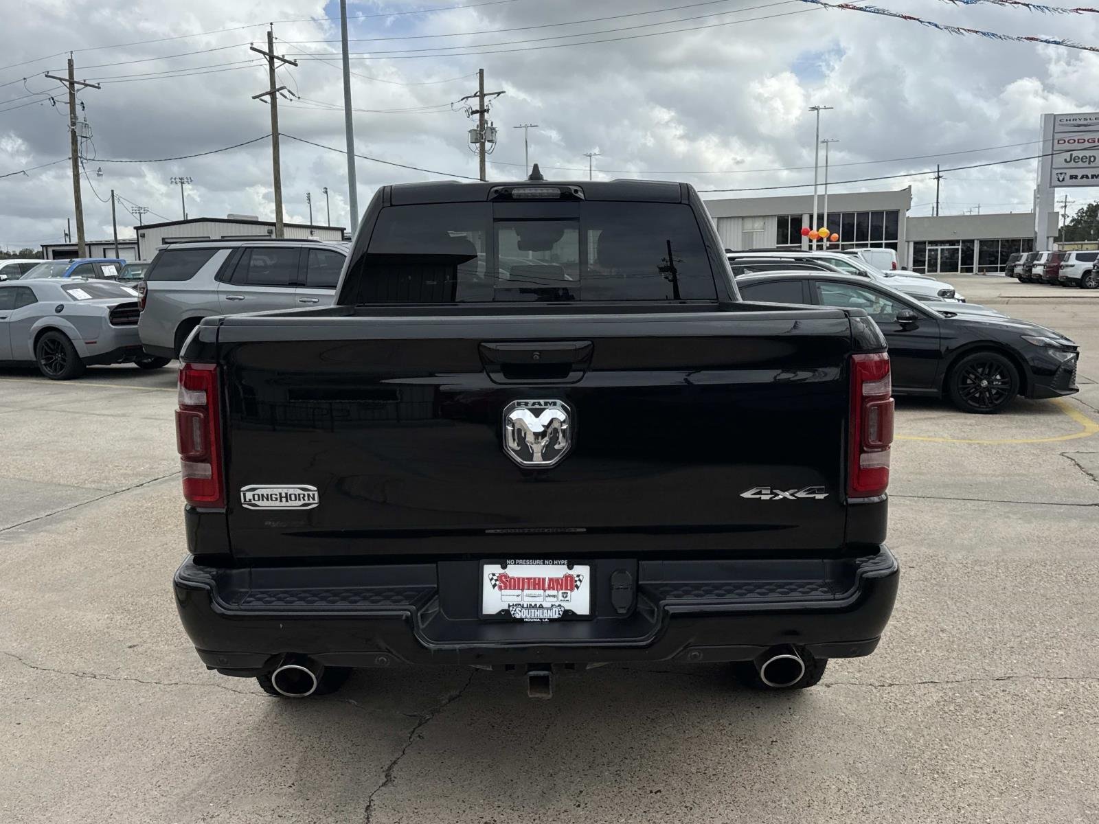 Used 2024 Diamond Black Crystal Pearlcoat Ram Longhorn image 6